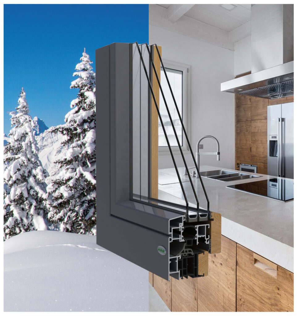 serramento alulen con isolamento termico